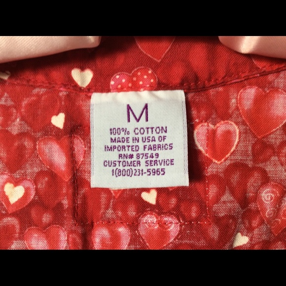❤️S.C.R.U.B.S. ❤️ Valentine Scrub Jacket sz M - Picture 5 of 8